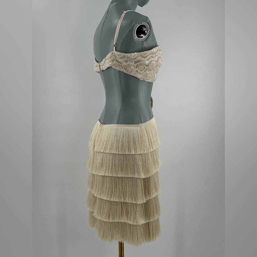 🆕 PATBO 🧿 NWOT Crochet Bloom Cut Out Mini Dress, Beige - Sz US 8 BR 40 - Picture 11 of 17